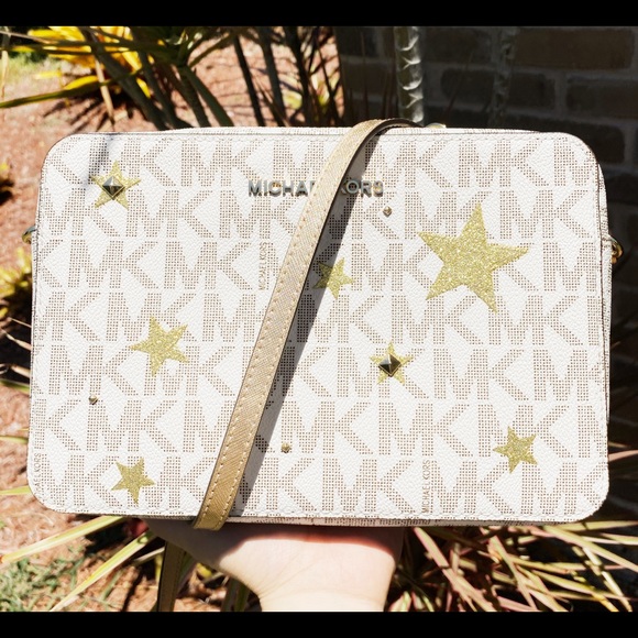 Michael Kors Crossbody glitter star vanilla MK - Picture 3 of 8
